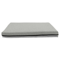 Produktbild von Petlando Hundebett Lima Ortho Stone Grau M Orthopädisches Hundekissen mit Memory Foam für kleine bis mittelgroße Hunde