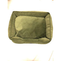 Produktbild von Petlando Hundebett Paul S olivgrün 75 x 60 x 17 cm mit waschbarem Bezug
