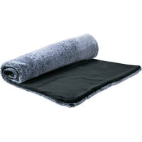 Produktbild von Petlando Hundedecke Alaska Plüsch grau Größe M 90 x 65 cm