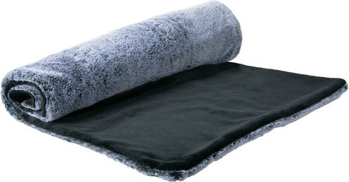 Produktbild von Petlando Hundedecke Alaska Plüsch Grau S 75 x 55 cm