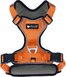Petlando Hundegeschirr Outdoor H-Geschirr aus Nylon, Orange, Größe M (Halsumfang 42-54cm, Brustumfang 56-68cm) – Bild 1 von 6