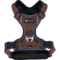 Produktbild von Petlando Hundegeschirr Outdoor Mokka Braun Größe L reflektierend und gepolstert