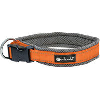 Produktbild von Petlando Hundehalsband Outdoor reflektierend aus Nylon Orange Größe L 50-55 cm