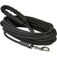 Produktbild von Petlando Hundeschleppleine Trekking aus Biothane Schwarz 10 m wasserabweisend