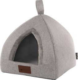 Petlando Katzenhöhle Bastia stone grau aus Stoff 35x40x40 cm – Bild 1 von 2