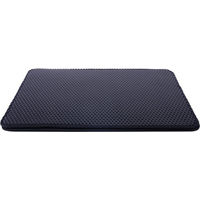 Produktbild von Petlando Katzentoilettenvorleger mit Streufang Rillen Schwarz 60 x 45 x 1,5 cm doppellagig