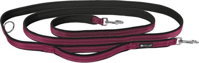 Produktbild von Petlando Outdoor Hundeleine mit Sicherheitsgriff in Berry M 3 m x 2,5 cm