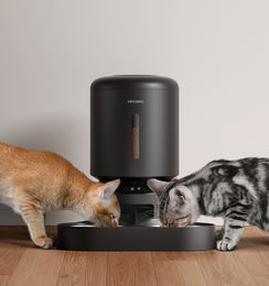 Petlibro Automatischer Futterautomat mit WIFI-Steuerung und Dualer Schale in Schwarz – Bild 1 von 1