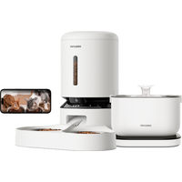 Produktbild von PETLIBRO Bundle aus Kamera-Futterautomat und kabellosem Katzenbrunnen mit Duale Schale in Weiß