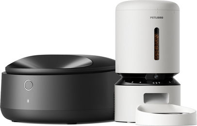 Produktbild von PETLIBRO Bundle aus Nassfutterautomat und Kamera-Futterautomat in Weiß
