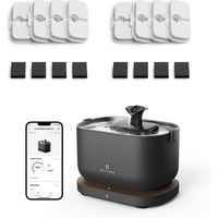 Produktbild von PETLIBRO Dockstream App-gesteuerter Trinkbrunnen für Katzen mit 8er-Packung Filtern in Schwarz
