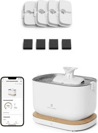 Produktbild von PETLIBRO Dockstream App-gesteuerter Trinkbrunnen mit 4er-Packung Filtern Weiß