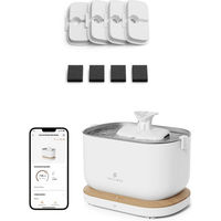 Produktbild von PETLIBRO Dockstream App-gesteuerter Trinkbrunnen mit 4er-Packung Filtern Weiß