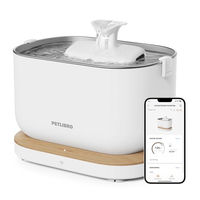 Produktbild von PETLIBRO Dockstream Automatischer Katzenbrunnen mit App-Überwachung und Wi-Fi-Steuerung Weiß 2,5L