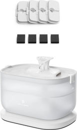 Produktbild von Petlibro Dockstream Automatischer Katzenbrunnen mit kabelloser Pumpe und 4er-Packung Filtern in Weiß