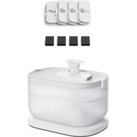 Produktbild von Petlibro Dockstream Automatischer Katzenbrunnen mit kabelloser Pumpe und 4er-Packung Filtern in Weiß