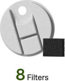 Produktbild von PETLIBRO Ersatzfilter für Trinkbrunnen 8er-Packung Weiß