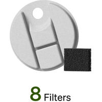 Produktbild von PETLIBRO Ersatzfilter für Trinkbrunnen 8er-Packung Weiß