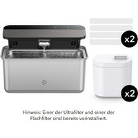 Produktbild von PETLIBRO Glacier Katzenbrunnen aus Edelstahl mit 2 Ultrafiltern in Silber