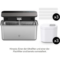 Produktbild von PETLIBRO Glacier Katzenbrunnen aus Edelstahl mit Ultrafilter und 3 Ersatzfiltern in Silber