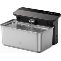 Produktbild von Petlibro Glacier Trinkbrunnen aus Edelstahl mit Ultrafiltration und 1 vorinstalliertem Filter in Silber