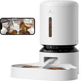 PETLIBRO Granary Automatischer intelligenter Haustierfutterautomat mit Kamera und Dualer Schale in Weiß – Bild 1 von 1
