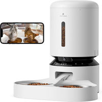Produktbild von PETLIBRO Granary Automatischer intelligenter Haustierfutterautomat mit Kamera und Dualer Schale in Weiß