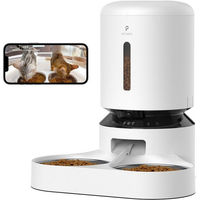 Produktbild von Petlibro Granary Automatischer Katzen-Futterautomat mit Kamera und Doppel-Futtertray Weiß 5L - 5 l