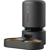 Produktbild von PETLIBRO Granary WiFi Futterautomat mit Doppelnapf Schwarz für Katzen und Hunde mit 5l Kapazität - 5 l