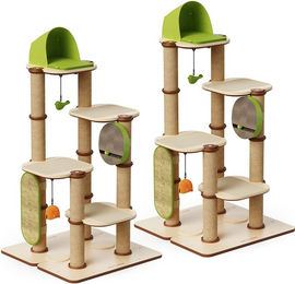 Produktbild von PETLIBRO Infinity Castle & Castle Kratzbaum für Katzen in Grün mit Sisal