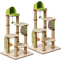 Produktbild von PETLIBRO Infinity Castle & Castle Kratzbaum für Katzen in Grün mit Sisal