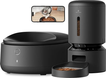 Produktbild von PETLIBRO Nassfutterautomat und Kamera-Futterautomat Bundle Schwarz