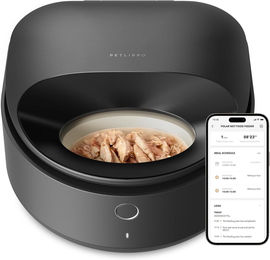 Petlibro Polar Automatischer Futterautomat für Nassfutter Schwarz mit WiFi und Batteriebetrieb – Bild 1 von 7