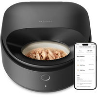 Produktbild von Petlibro Polar Automatischer Futterautomat für Nassfutter Schwarz mit WiFi und Batteriebetrieb