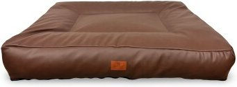 Petliving orthopädisches Hundebett Anna XXL aus Kunstleder braun 120 x 100 cm – Bild 1 von 3