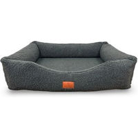 Produktbild von Petliving orthopädisches Hundebett aus Plüsch in Grau XL mit Oeko-Tex Zertifizierung für alle Altersstufen