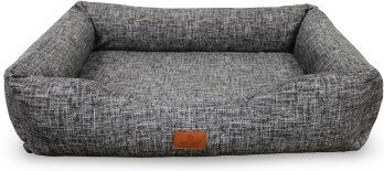 Petliving orthopädisches Hundebett Cleo Schwarz Weiß XXL mit Oeko-Tex Zertifizierung – Bild 1 von 3