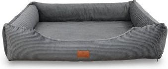Petliving orthopädisches Hundebett Lara aus Cord in Grau XXL – Bild 1 von 3