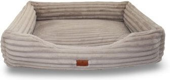 Petliving orthopädisches Hundebett Lilly aus Cord in Beige XXL mit Oeko-Tex Zertifizierung – Bild 1 von 2