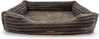 Petliving orthopädisches Hundebett Lilly aus Cord in Braun XXL mit Oeko-Tex Zertifizierung – Bild 1 von 3
