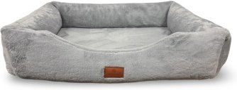 Petliving orthopädisches Hundebett Lina extra weich Grau Oeko-Tex Stoff – Bild 1 von 3