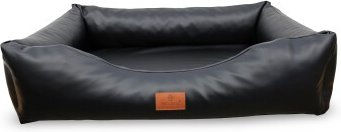 Petliving orthopädisches Hundebett Luke aus Kunstleder Schwarz XXL mit Oeko-Tex Zertifizierung – Bild 1 von 3