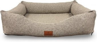 Petliving orthopädisches Hundebett Luna beige XL aus Stoff mit Oeko-Tex Standard – Bild 1 von 2