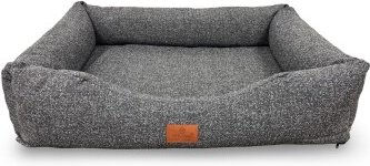 Petliving orthopädisches Hundebett Luna Schwarz XL aus Stoff mit Oeko-Tex Standard – Bild 1 von 3