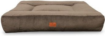 Petliving orthopädisches Hundebett Mara XXL aus Cord in Braun 120 x 100 cm – Bild 1 von 3