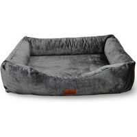 Produktbild von Petliving orthopädisches Hundebett Mina Grau XL aus Plüsch mit Oeko-Tex Zertifizierung