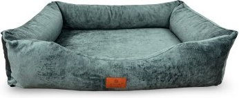 Petliving orthopädisches Hundebett Mina Plüsch Blau XL Oeko-Tex – Bild 1 von 3