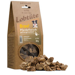 Petman Lobtüte BRAV! Belohnungssnack Pferdefleisch 80 g - 5 x 80 g – Bild 1 von 3
