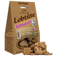 Produktbild von Petman Lobtüte SCHNURRR! Monoprotein Trockenfleisch Strauß 50g - 50 g