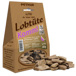 Produktbild von Petman Lobtüte Straußenleber Monoprotein Belohnungssnack für Hunde 60g - 60 g
